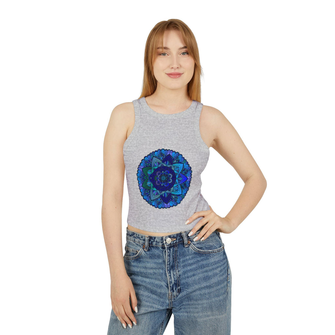 Mystical Mandala Racerback Tank Top Tank Top - Blululi