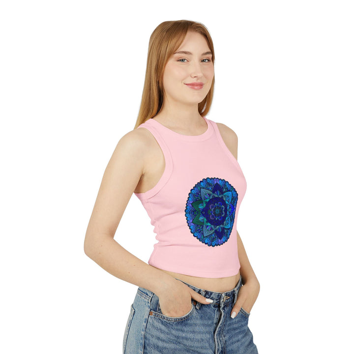 Mystical Mandala Racerback Tank Top Tank Top - Blululi