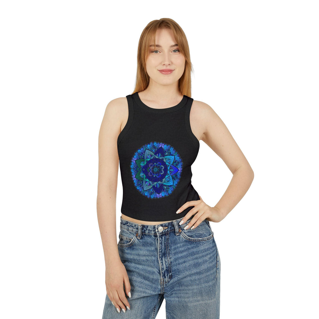 Mystical Mandala Racerback Tank Top Tank Top - Blululi