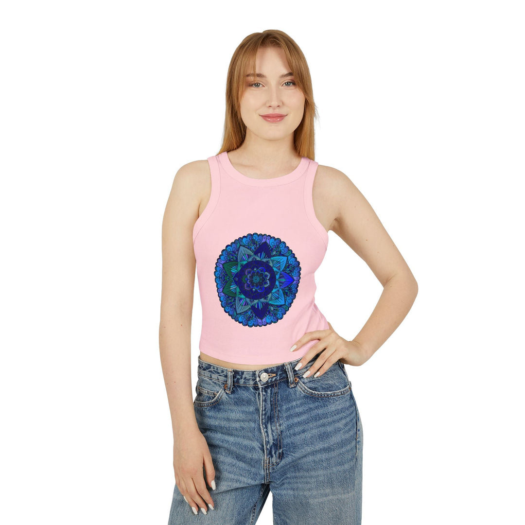 Mystical Mandala Racerback Tank Top Tank Top - Blululi