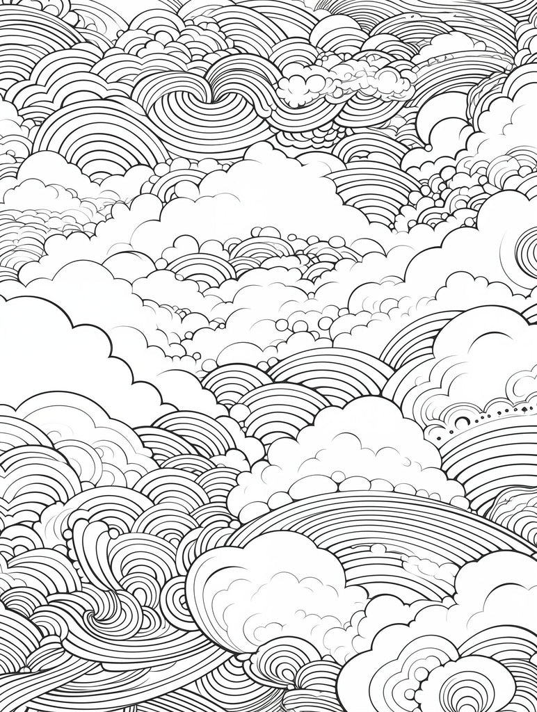 Nature - Inspired Portraits - Coloring Therapy - PDF (50+ Pages) digital download - Blululi