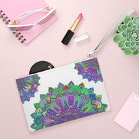 Neon Mandala Clutch Bag - Psychedelic Art Bags - Blululi