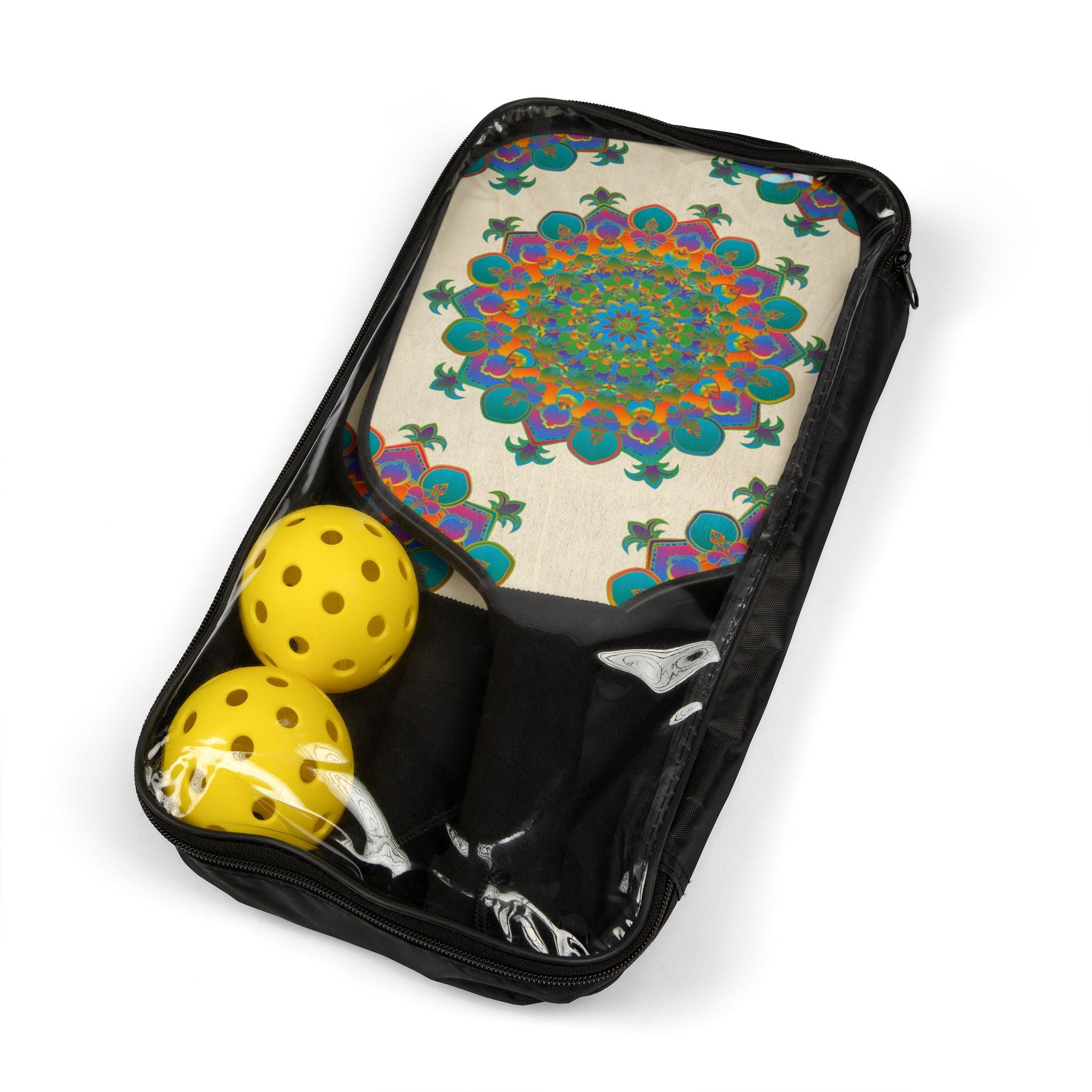 Neon Mandala Pickleball Kit Accessories - Blululi