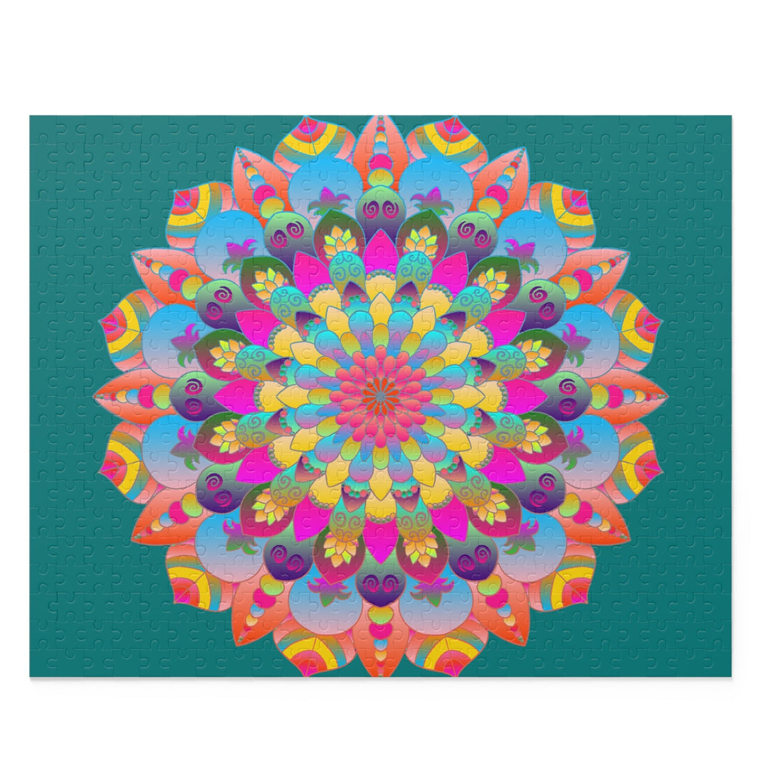 Neon Mandala Puzzle - 252/500 Pieces Puzzle - Blululi