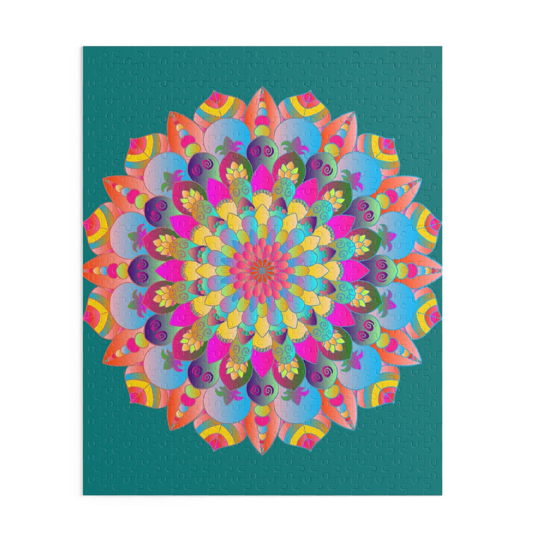 Neon Mandala Puzzle - 252/500 Pieces Puzzle - Blululi