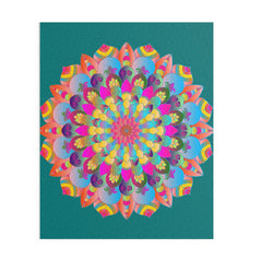 Neon Mandala Puzzle - 252/500 Pieces Puzzle - Blululi