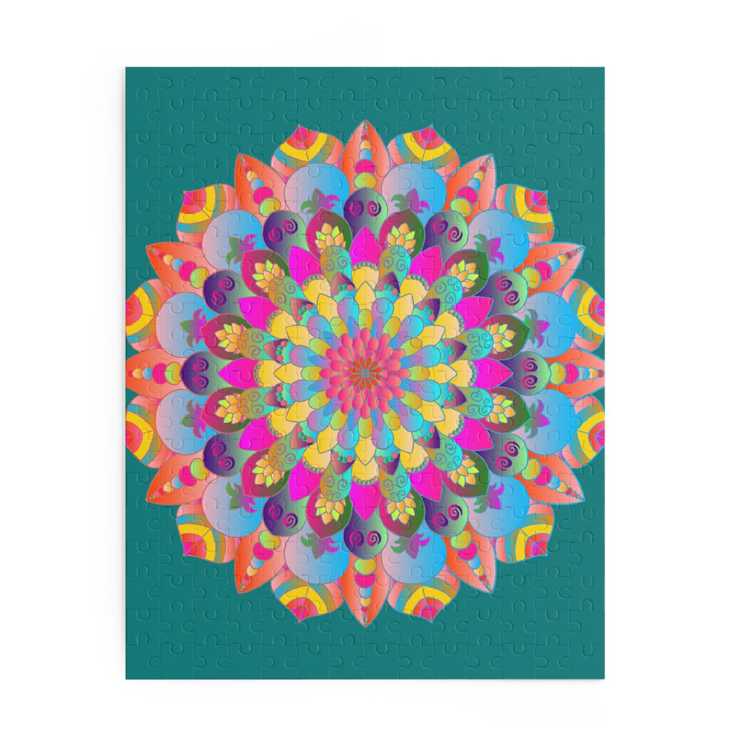 Neon Mandala Puzzle - 252/500 Pieces Puzzle - Blululi