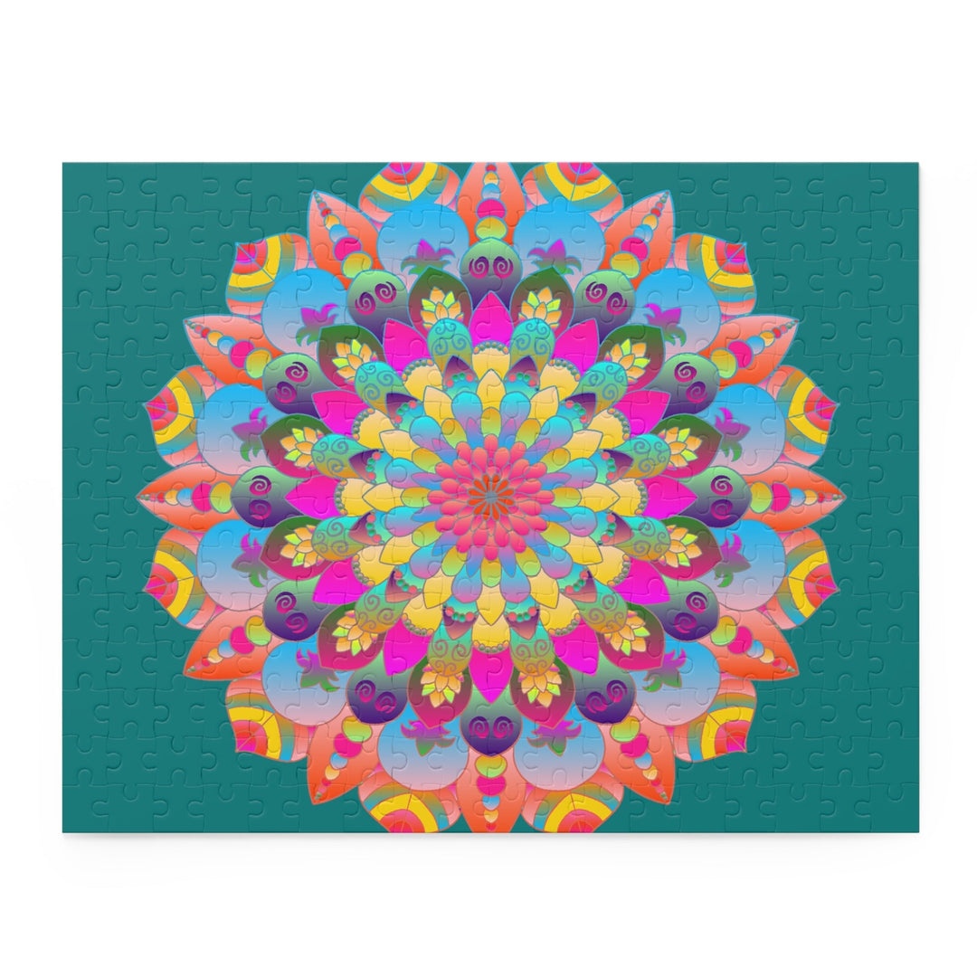 Neon Mandala Puzzle - 252/500 Pieces Puzzle - Blululi