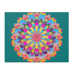 Neon Mandala Puzzle - 252/500 Pieces Puzzle - Blululi