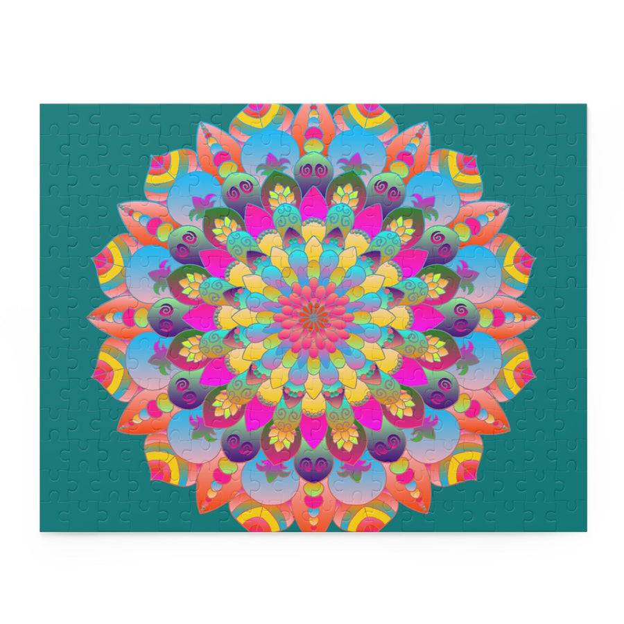 Neon Mandala Puzzle - 252/500 Pieces Puzzle - Blululi
