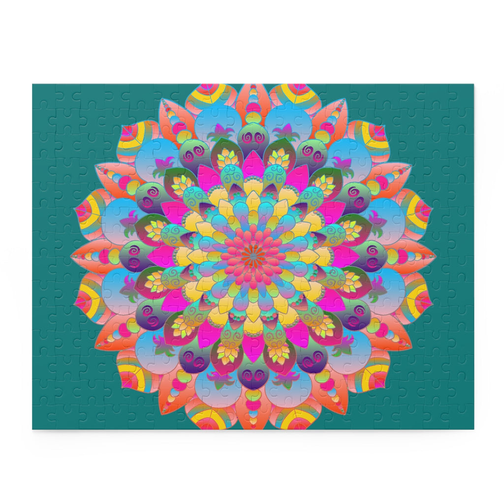 Neon Mandala Puzzle - 252/500 Pieces Puzzle - Blululi