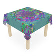 Neon Mandala Tablecloth - Sage Green Home Decor - Blululi