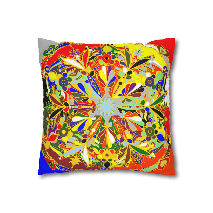 Nutcracker Pillowcase - Spun Polyester Square Pillowcase Christmas Mandala Art - Original Fine Art - Hand - drawn - Blululi