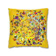 Nutcracker Pillowcase - Spun Polyester Square Pillowcase Christmas Mandala Art - Original Fine Art - Hand - drawn - Blululi