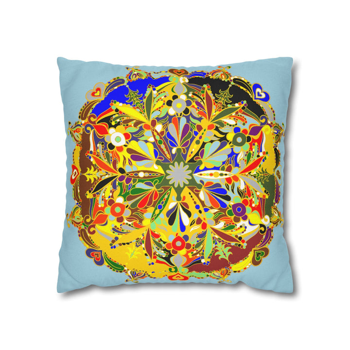 Nutcracker Pillowcase - Spun Polyester Square Pillowcase Christmas Mandala Art - Original Fine Art - Hand - drawn - Blululi