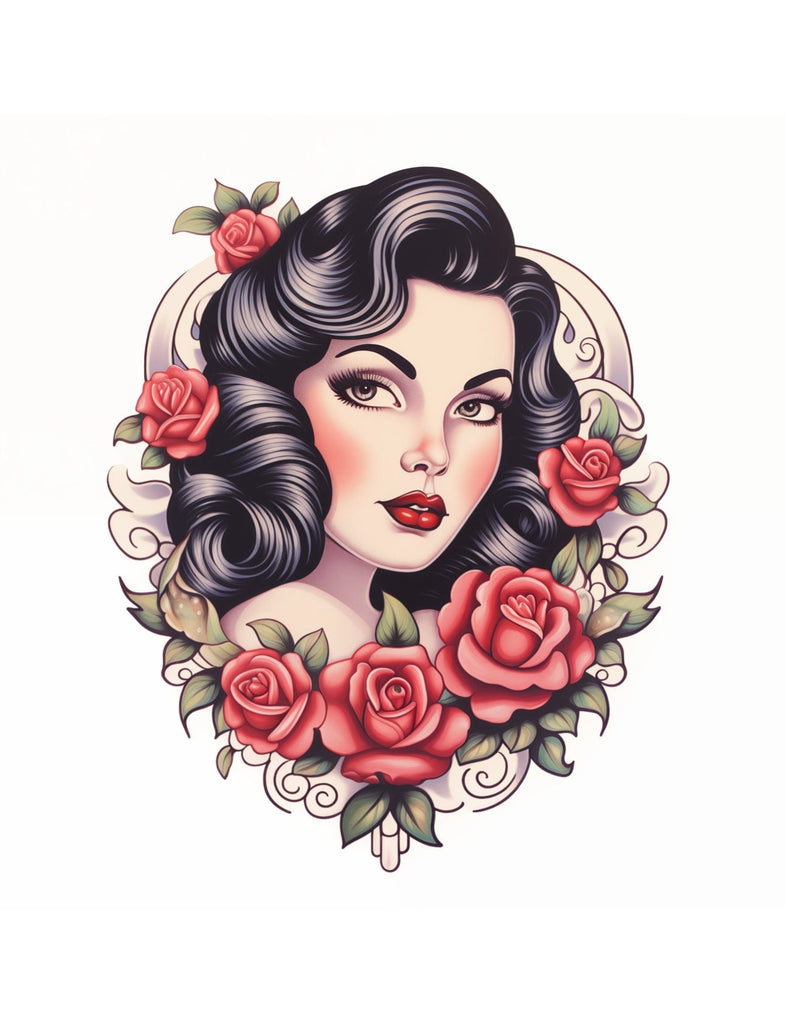Old School Tattoo Designs Collection, Tattoo Sketches, Traditional Tattos, Custom Tattoo Design by Blululi digital download - Blululi