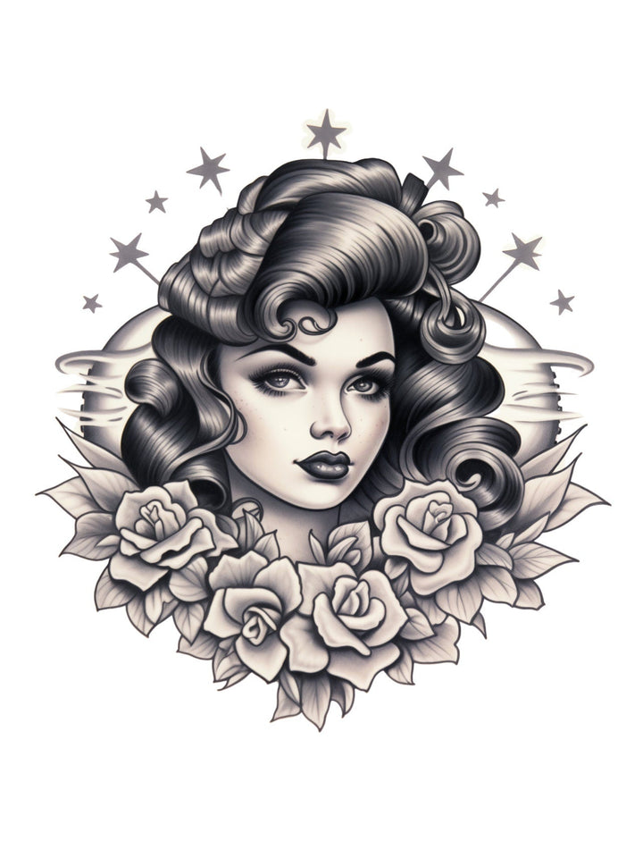 Old School Tattoo Designs Collection, Tattoo Sketches, Traditional Tattos, Custom Tattoo Design by Blululi digital download - Blululi