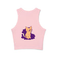 One Blue Eye Kitten Watercolor Racerback Tank Top Tank Top - Blululi