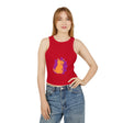 Orange Cat Watercolor Racerback Tank Top Tank Top - Blululi
