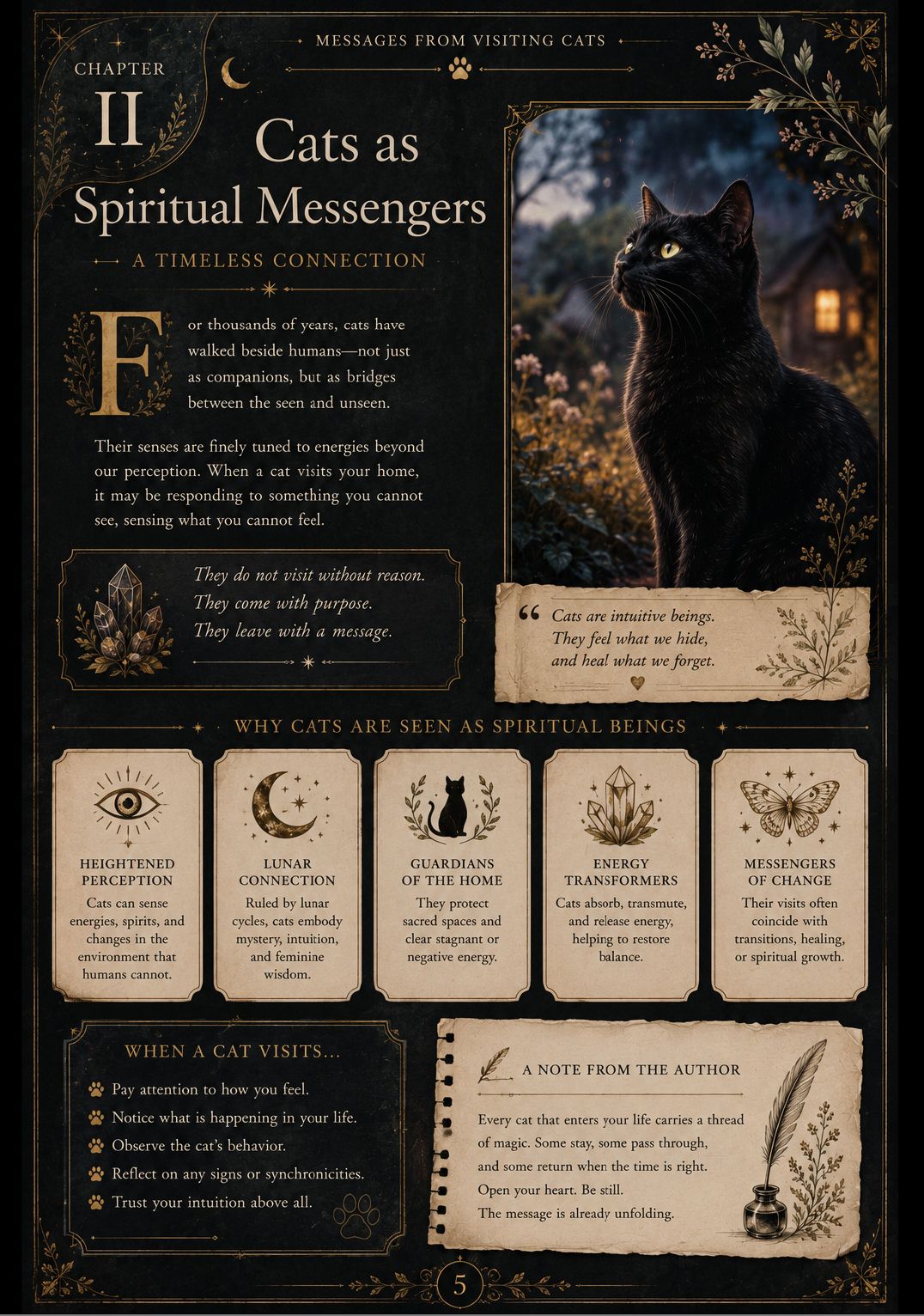 Complete Cat Messenger Mega Bundle | Cat Journal, Messages from Visiting Cats, Oracle Card Deck + Printable Cards
