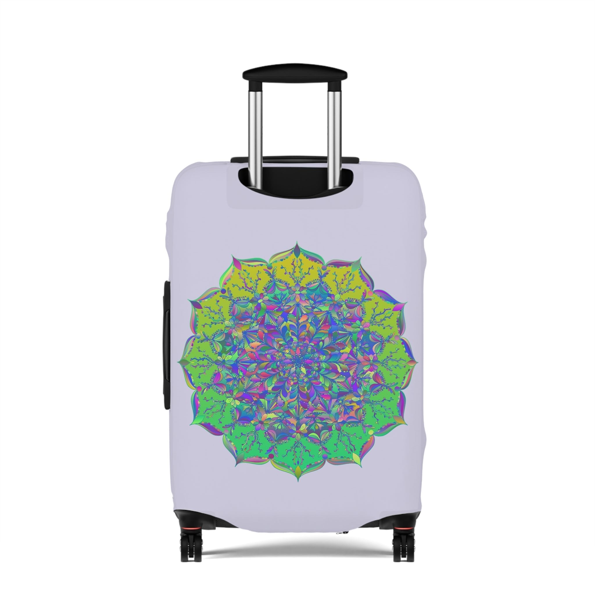 Pale Levander Flower Mandala Luggage Cover Accessories - Blululi