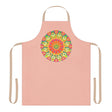 Peach Mandala Apron - Colorful Kitchen Art All Over Prints - Blululi