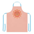 Peach Mandala Apron - Colorful Kitchen Art All Over Prints - Blululi