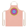 Peach Mandala Apron - Colorful Kitchen Art All Over Prints - Blululi