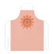 Peach Mandala Apron - Colorful Kitchen Art All Over Prints - Blululi