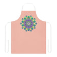 Peach Mandala Apron - Colorful Kitchen Art All Over Prints - Blululi
