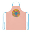 Peach Mandala Apron - Colorful Kitchen Art All Over Prints - Blululi