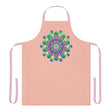 Peach Mandala Apron - Colorful Kitchen Art All Over Prints - Blululi