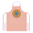 Peach Mandala Apron - Colorful Kitchen Art All Over Prints - Blululi