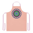 Peach Mandala Apron - Hand Drawn Art All Over Prints - Blululi