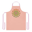 Peach Mandala Apron - Hand - Drawn Art All Over Prints - Blululi
