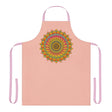 Peach Mandala Apron - Hand Drawn Art All Over Prints - Blululi