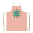 Peach Mandala Apron - Hand Drawn Art All Over Prints - Blululi