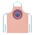 Peach Mandala Apron - Hand - Drawn Art All Over Prints - Blululi