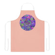 Peach Mandala Apron - Hand Drawn Art All Over Prints - Blululi