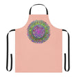Peach Mandala Apron - Hand Drawn Art All Over Prints - Blululi