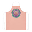 Peach Mandala Apron - Hand Drawn Art All Over Prints - Blululi