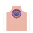 Peach Mandala Apron - Hand - Drawn Art All Over Prints - Blululi