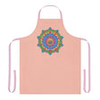 Peach Mandala Apron - Hand Drawn Art All Over Prints - Blululi