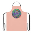 Peach Mandala Apron - Hand Drawn Art All Over Prints - Blululi