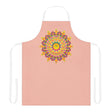 Peach Mandala Apron - Hand Drawn Art All Over Prints - Blululi