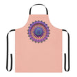 Peach Mandala Apron - Hand - Drawn Art All Over Prints - Blululi