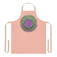 Peach Mandala Apron - Hand Drawn Art All Over Prints - Blululi