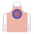 Peach Mandala Apron - Hand Drawn Art All Over Prints - Blululi