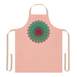 Peach Mandala Apron - Hand Drawn Art All Over Prints - Blululi