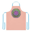 Peach Mandala Apron - Hand Drawn Art All Over Prints - Blululi